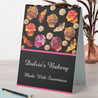 Plaque De Table Boulangerie Colorée Cute, Chef, Traiteur, Pâtisser