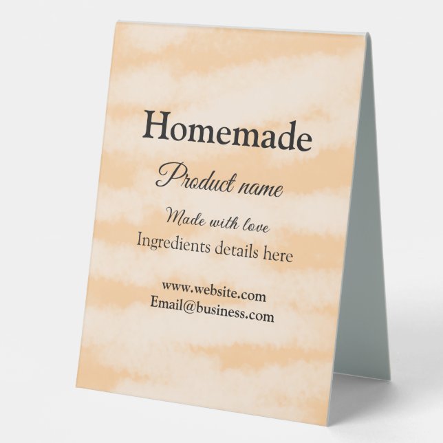 Plaque De Table Boulangerie maison faite avec amour ajouter texte  (Recto)