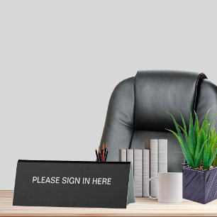 Plaque De Table Bureau d'affaires Salle d'attente Connexion Plaque