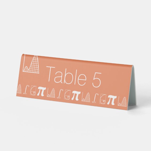 Plaque De Table Ça S'Additionne sur le Présentoir de Table Corail (Recto)