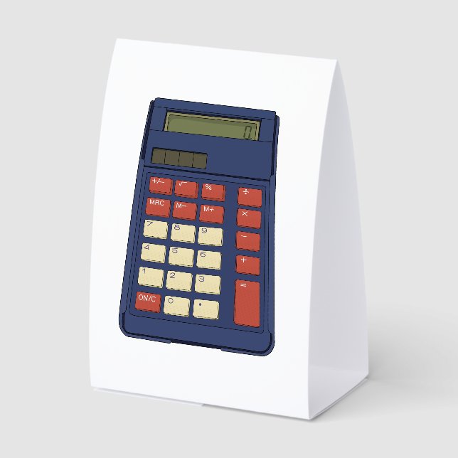 Plaque De Table Calculatrice Math Nostalgie École 80's 90's (Recto)