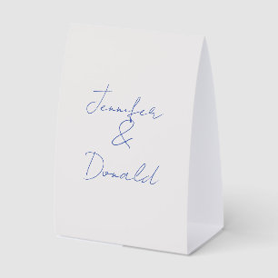 Plaque De Table Calligraphie tendance classique noms personnels si