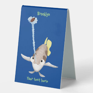 Plaque De Table Caricature de Tir à l'arc