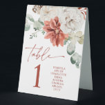 Plaque De Table Carte moderne Red Winter Christmas Table Numéro<br><div class="desc">Carte moderne Red Winter Christmas Table Numéro</div>