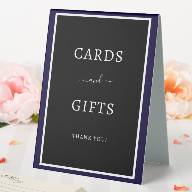 PLAQUE DE TABLE CARTES & CADEAUX (In SItu (Mariage))
