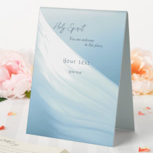 Plaque De Table Célébration de la vie Bienvenue Esprit Saint