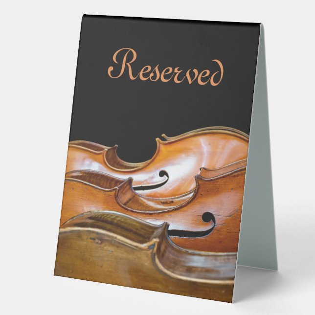 Plaque De Table Cellos réservés (Recto)