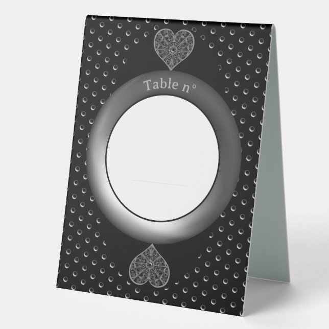 Plaque De Table Céramique noir (Recto)