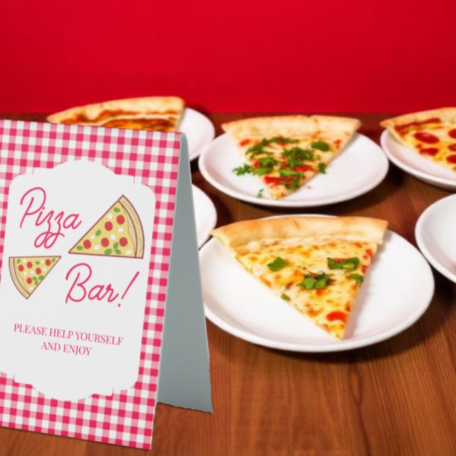 Plaque De Table C'est l'Amour Bar à Pizza pour Enterrement de Vie  (Créateur téléchargé)
