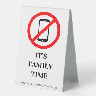 Plaque De Table C'est le temps de la famille