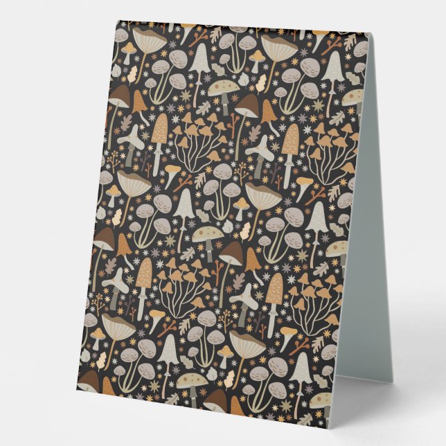 Plaque De Table Chasseur de champignons Champignons moyens (Recto)