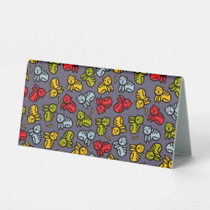 Plaque De Table Chats plus bananes