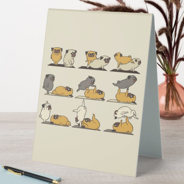 Plaque De Table Chien-taureaux français Pots de Yoga | Amateurs de (En SItu (Tableau))