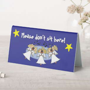 Plaque De Table Chœur d'ange de dessin animé personnalisable