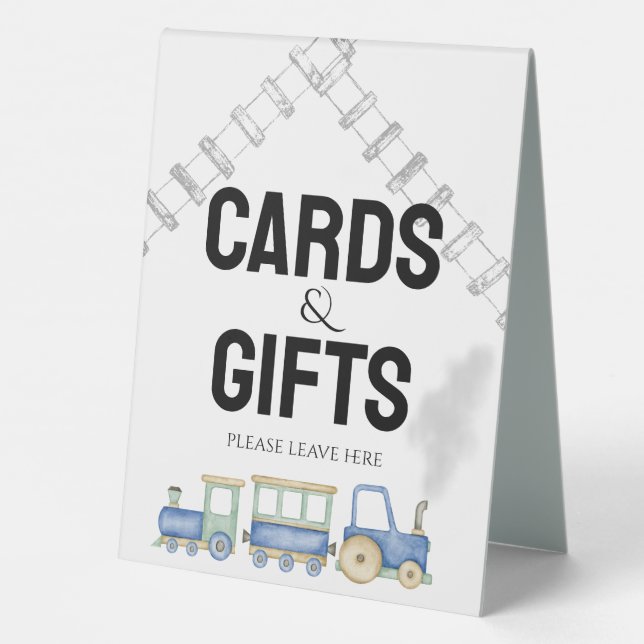 Plaque De Table Chugga Chugga Deux | Panneau Cadeaux de table (Verso)