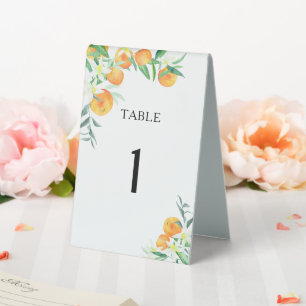 Plaque De Table Citrus oranges Douche nuptiale