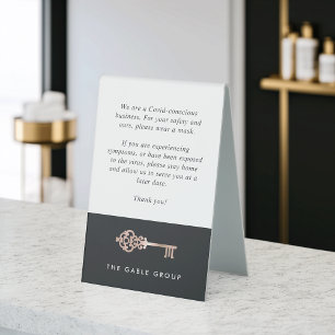 Plaque De Table Clé vintage   Sécurité du contenu immobilier