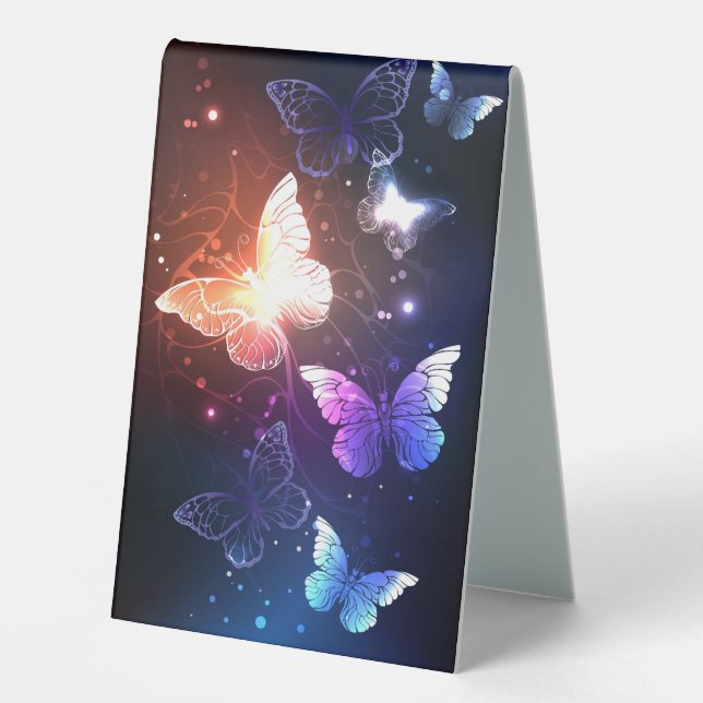 Plaque De Table Clowing Night Butterflies (Recto)