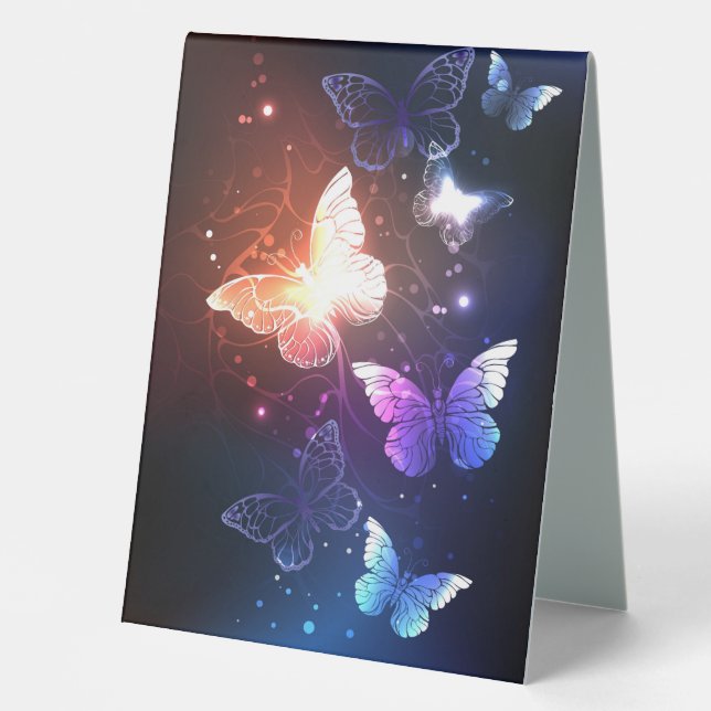 Plaque De Table Clowing Night Butterflies (Recto)