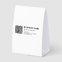 Code QR d'entreprise & Texte Rétro-Moderne Modifia