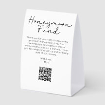 Code QR d'invitation pour le fonds de lune de miel
