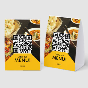 Plaque De Table code qr menu restaurant bar photo