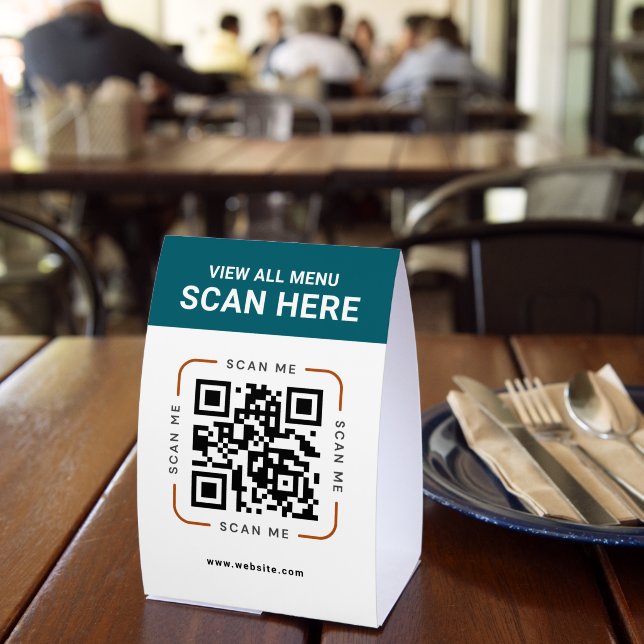 Plaque De Table Code QR moderne | Menu numérique (Insitu (restaurant))