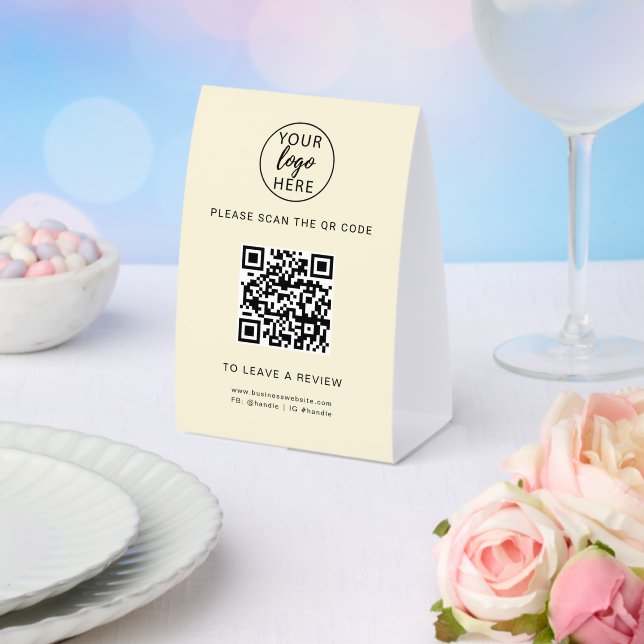 Plaque De Table Code QR Professionnel Logo d'Entreprise Personnali (Insitu (mariage))