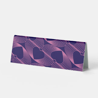 Plaque De Table cœurs de saint valentin design sur un panneau de t