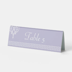 Plaque De Table Cœurs Tissage Celtique en Lavande Présentoir de Ta