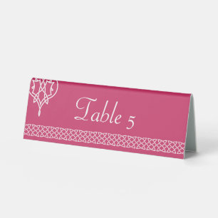 Plaque De Table Cœurs Tissage Celtique sur Présentoir de Table en