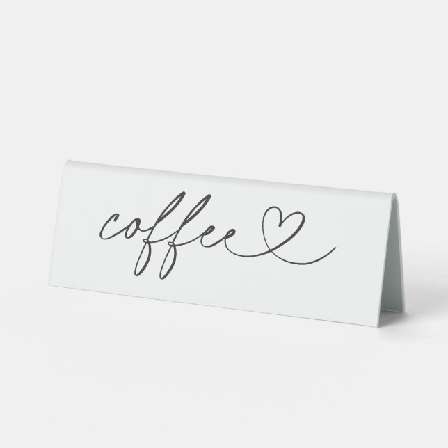 Plaque De Table Coffee Food Label Wedding Drink Bar Acrylic Sign (Recto)