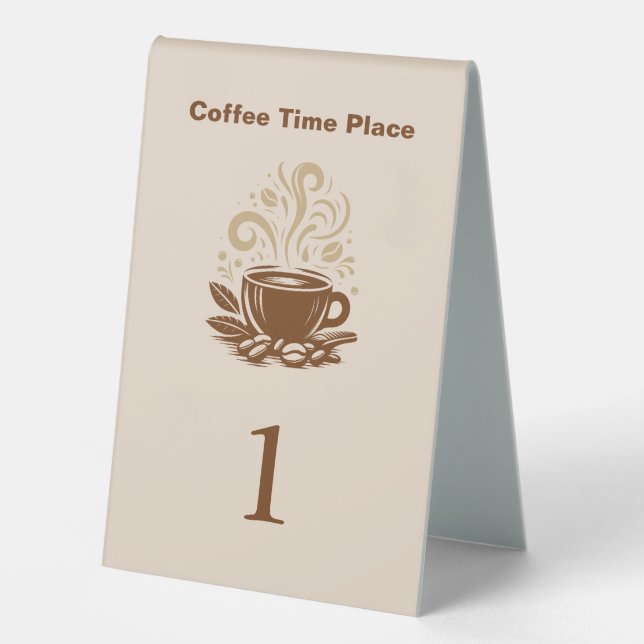Plaque De Table Coffee Shop Order Number Table Signs (Recto)