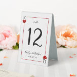 Plaque De Table Collection de Mariages de cartes de lecture Monogr<br><div class="desc">Célébrez dans le style avec ces numéros de table mariages design et très tendance. Ce design est facile à personnaliser avec votre libellé d'événement spécial et vos invités seront ravis quand ils verront ces numéros de table fabuleux. *** COMMENT COMMANDER *** Veuillez customiser et ajouter chaque numéro de tableau à...</div>