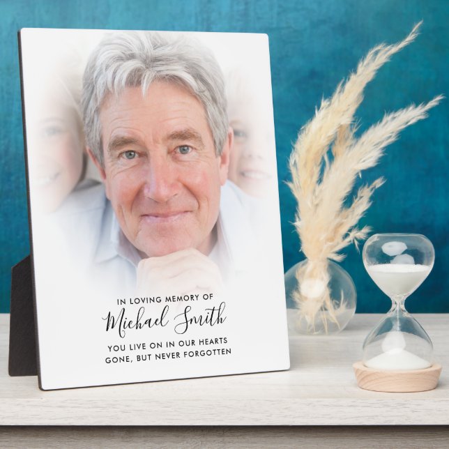 Plaque de table commémorative de texte personnalis (Côté)