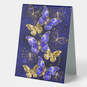 Plaque De Table Composition avec papillons Sapphire