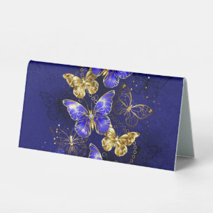 Plaque De Table Composition avec papillons Sapphire