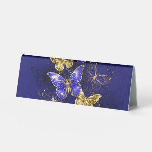 Plaque De Table Composition avec papillons Sapphire