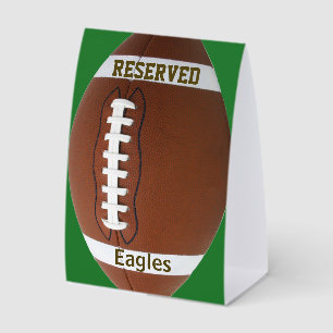 Plaque De Table Conception de football Tente Papier Enseigne de ta