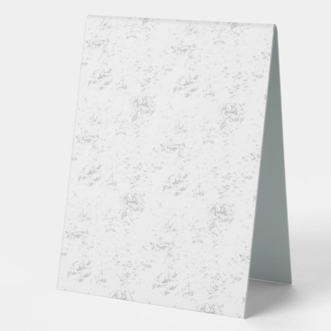 Plaque De Table Conception vide Dix-huit (Recto)