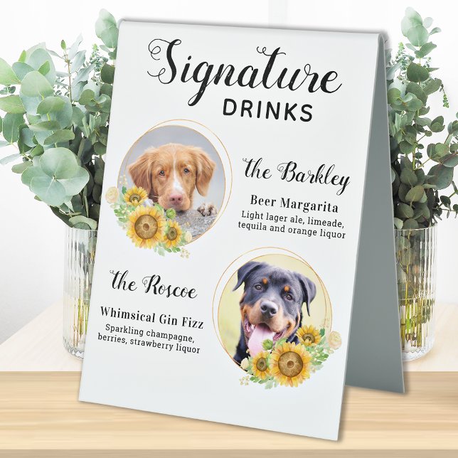 Plaque De Table Consommation personnalisée Mariage pour animaux de (Créateur téléchargé)