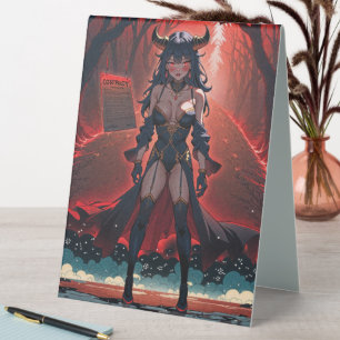 Plaque De Table Contact de Succube au Carrefour : Anime Lilin Démo