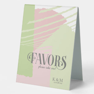 Plaque De Table Couleur bloc mariage favorise Spring ID740
