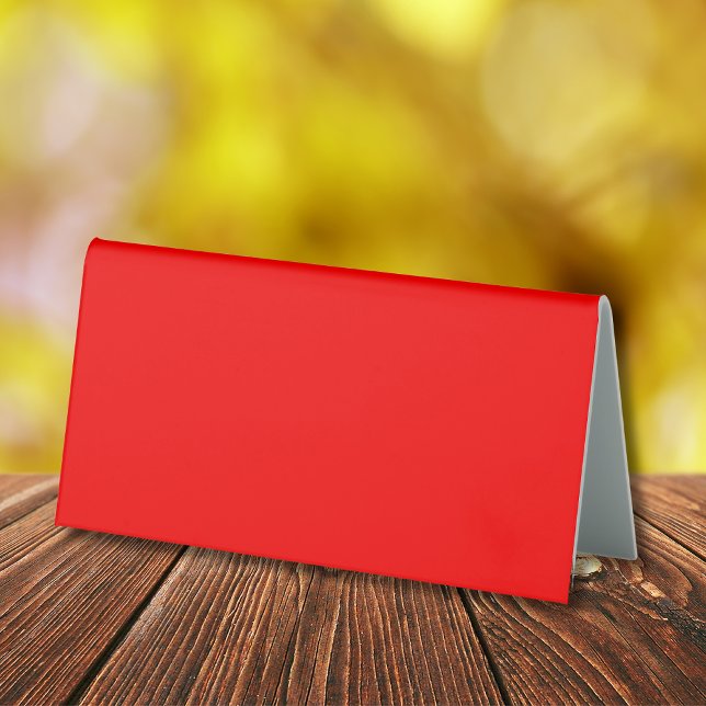 Plaque De Table Couleur solide rouge | Classique | Élégant | tenda (Créateur téléchargé)