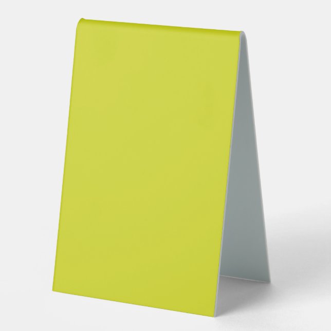 Plaque De Table Créer un Arrière - plan Jaune d'appel visuel remar (Recto)