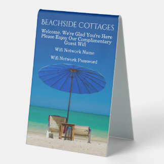 Plaque De Table Créez vos propres informations de connexion Wifi I