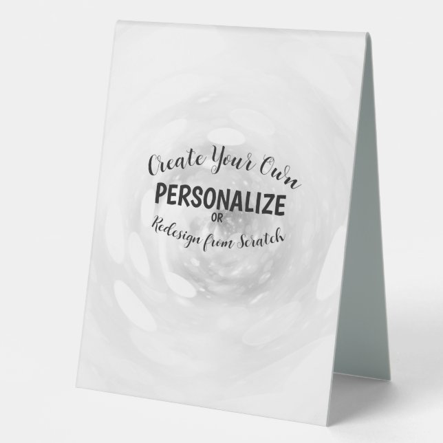Plaque De Table Créez votre propre (Recto)