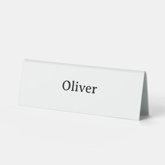 Plaque De Table Créez Votre Propre 6" X 2" Simple et Professionnel (Recto)