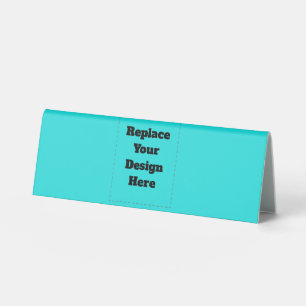Plaque De Table Créez votre propre cyan