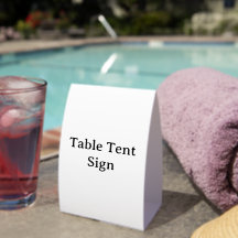 Créez votre propre enseigne de tente de table en p